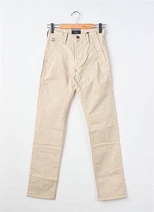 Pantalon chino tissage popeline taille normale beige G STAR homme