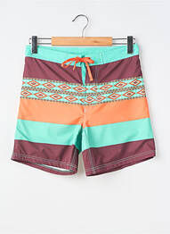 Short de bain tissage popeline marron PULL IN homme