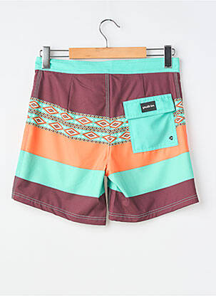 Short de bain tissage popeline marron PULL IN homme