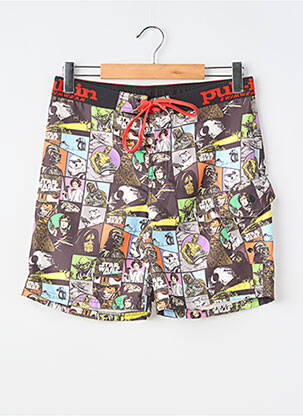 Short tissage popeline taille normale noir PULL IN homme