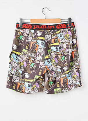 Short tissage popeline taille normale noir PULL IN homme