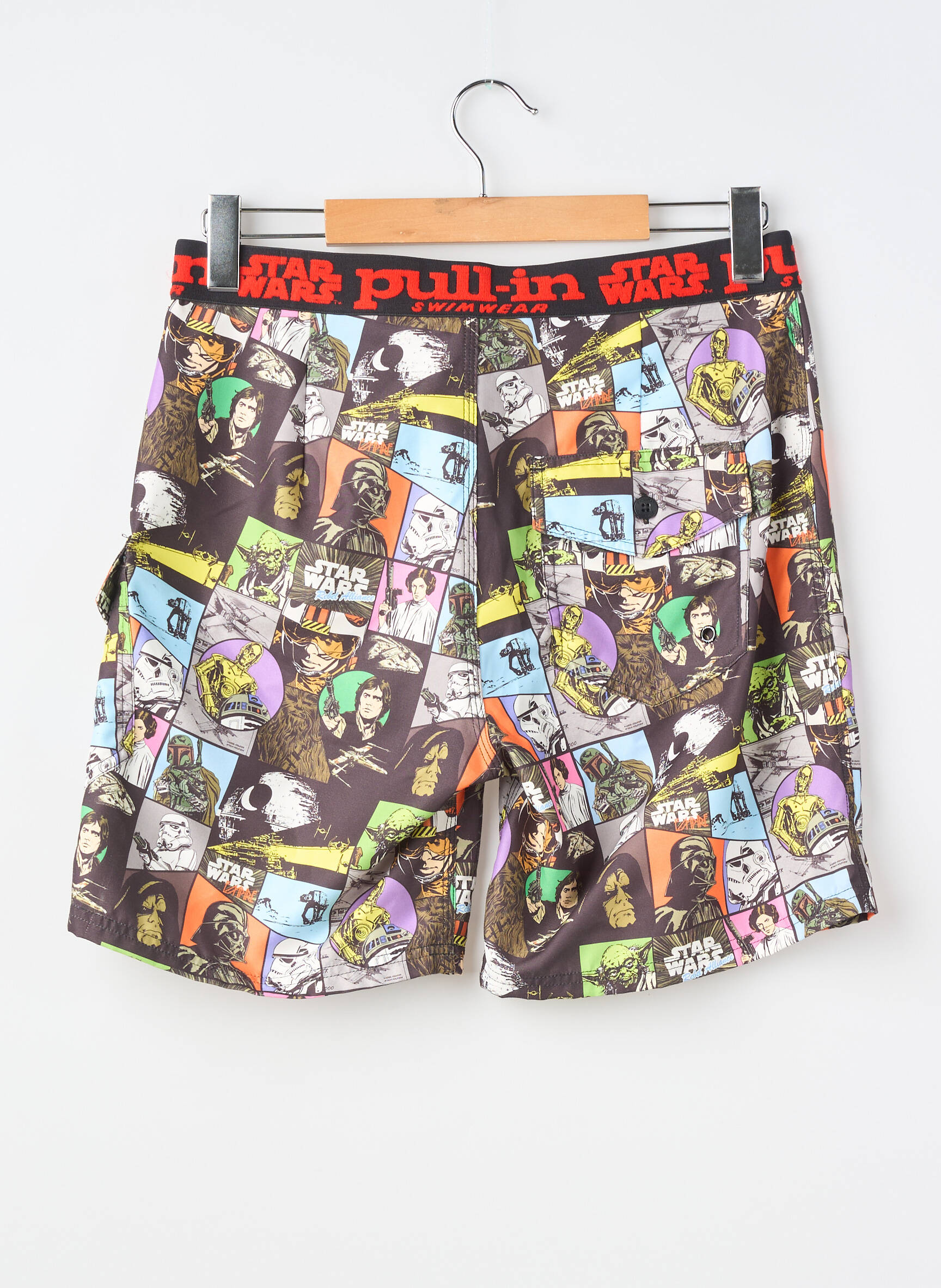 Short tissage popeline taille normale noir PULL IN homme