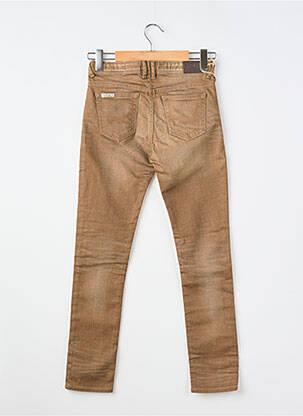Jeans coupe slim tissage brut marron KAPORAL garçon