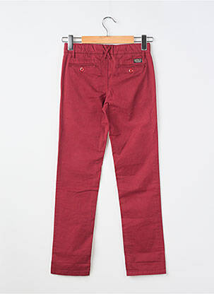 Pantalon chino tissage popeline rouge KAPORAL garçon