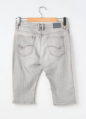 Bermuda tissage denim gris KAPORAL garçon