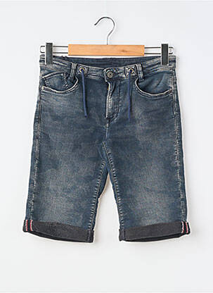 Bermuda tissage denim bleu LE TEMPS DES CERISES garçon