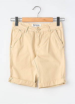 Short tissage popeline beige KAPORAL garçon