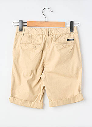 Short tissage popeline beige KAPORAL garçon