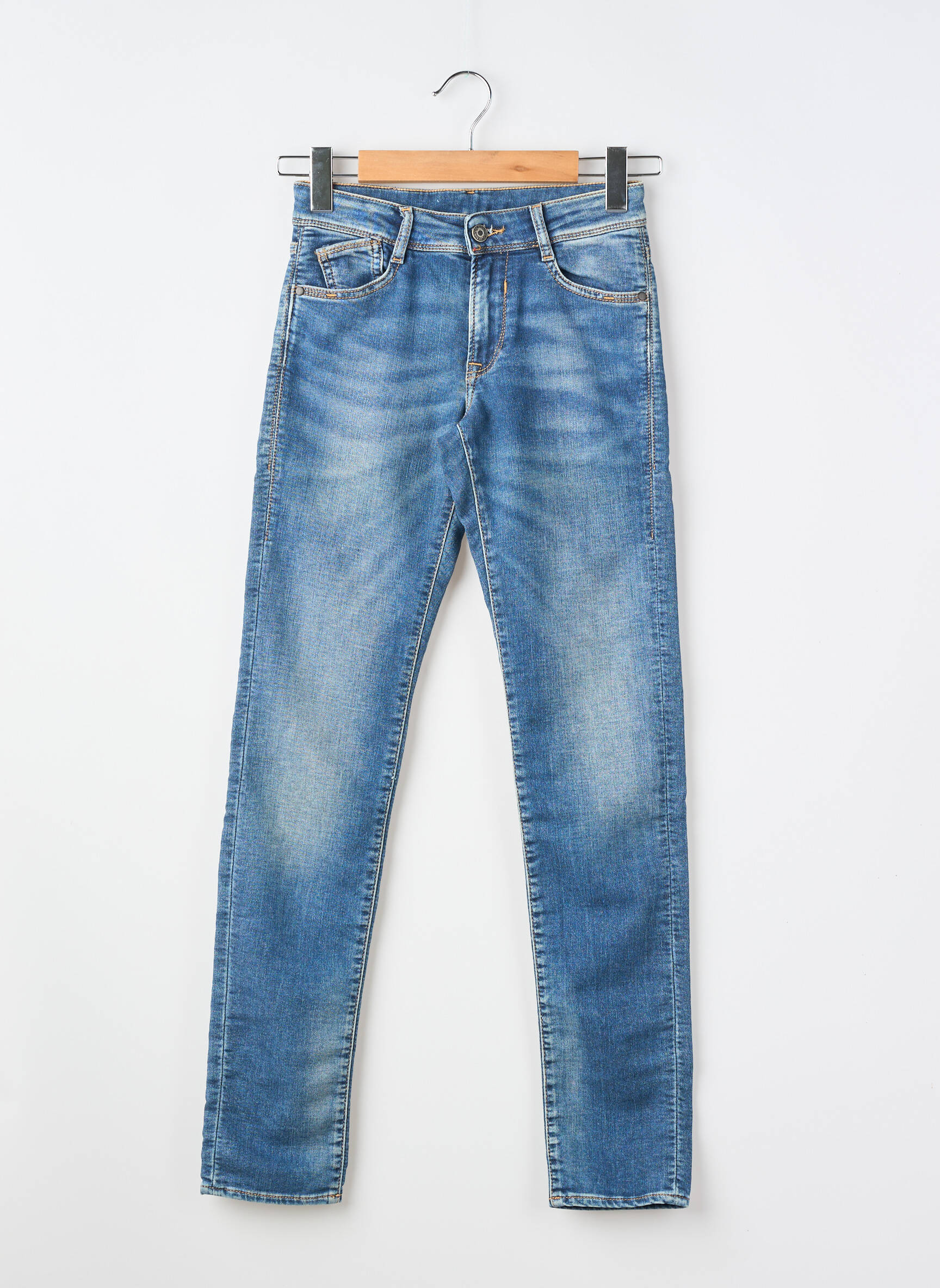 Jeans coupe slim tissage brut bleu LE TEMPS DES CERISES garçon