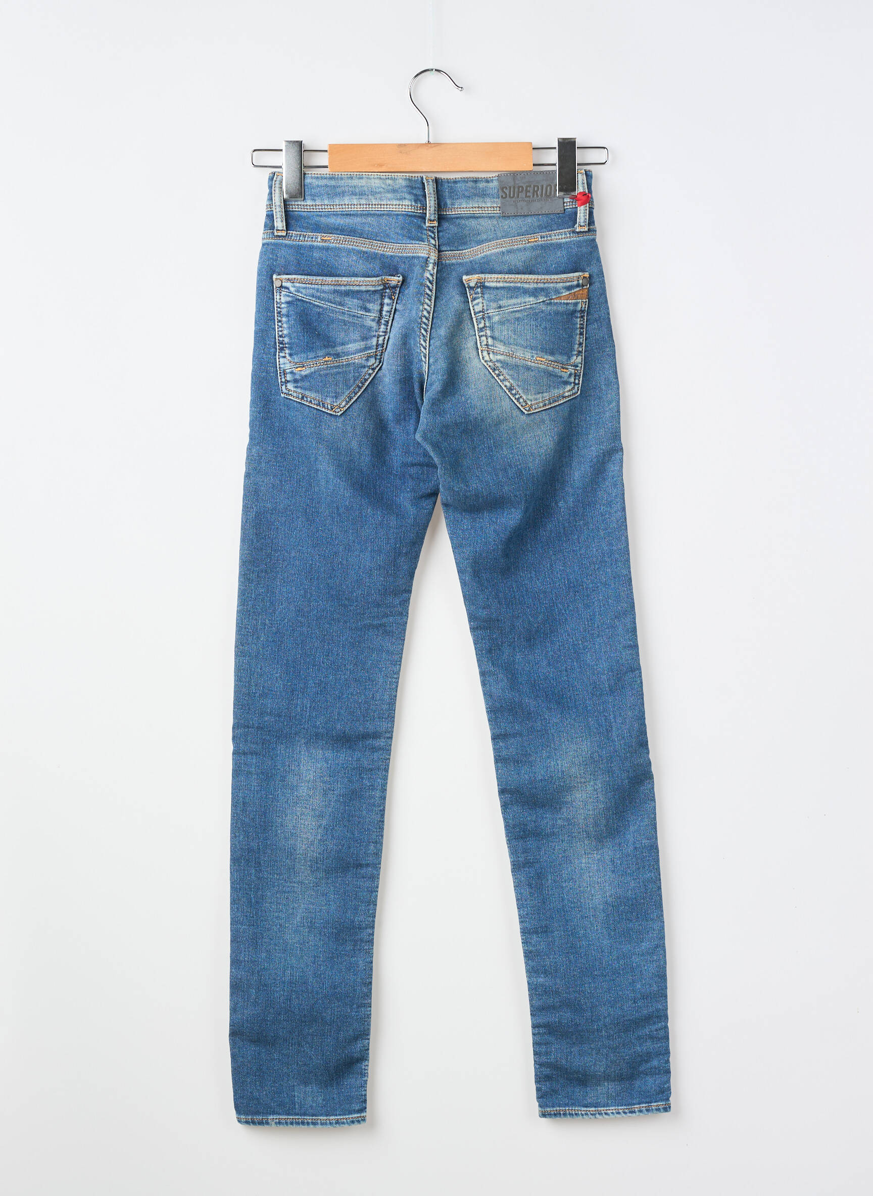 Jeans coupe slim tissage brut bleu LE TEMPS DES CERISES garçon