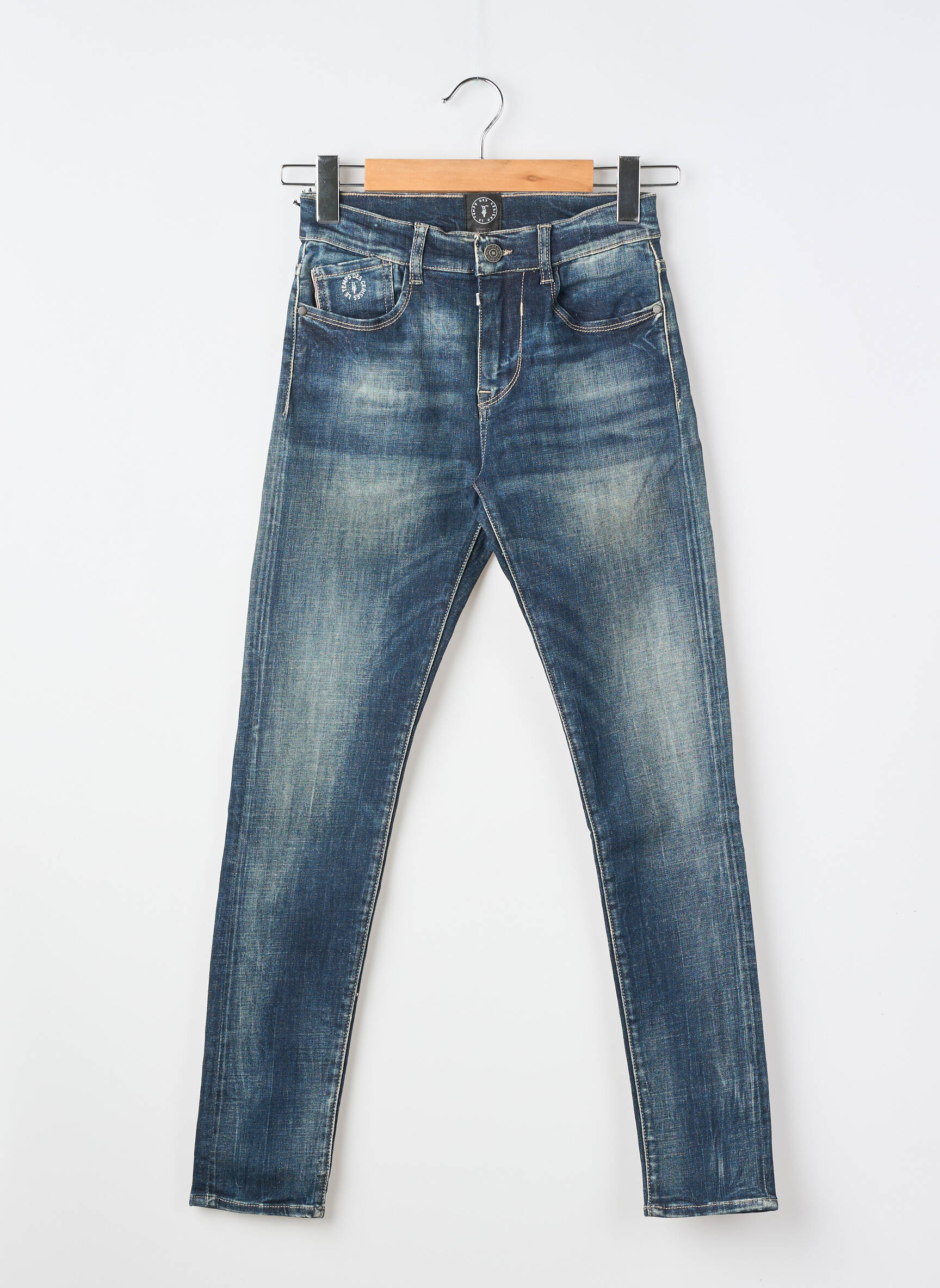 Jeans coupe slim tissage brut bleu LE TEMPS DES CERISES garçon