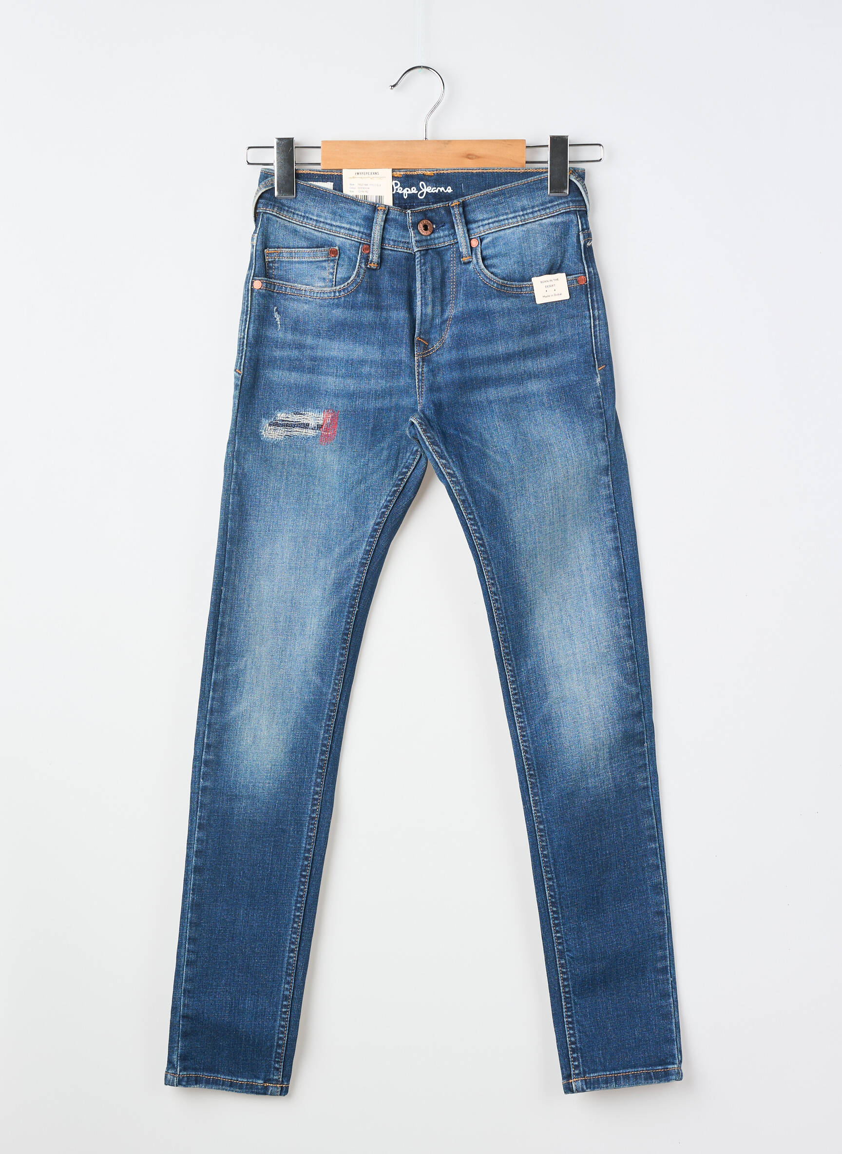 Jeans skinny tissage brut bleu PEPE JEANS garçon