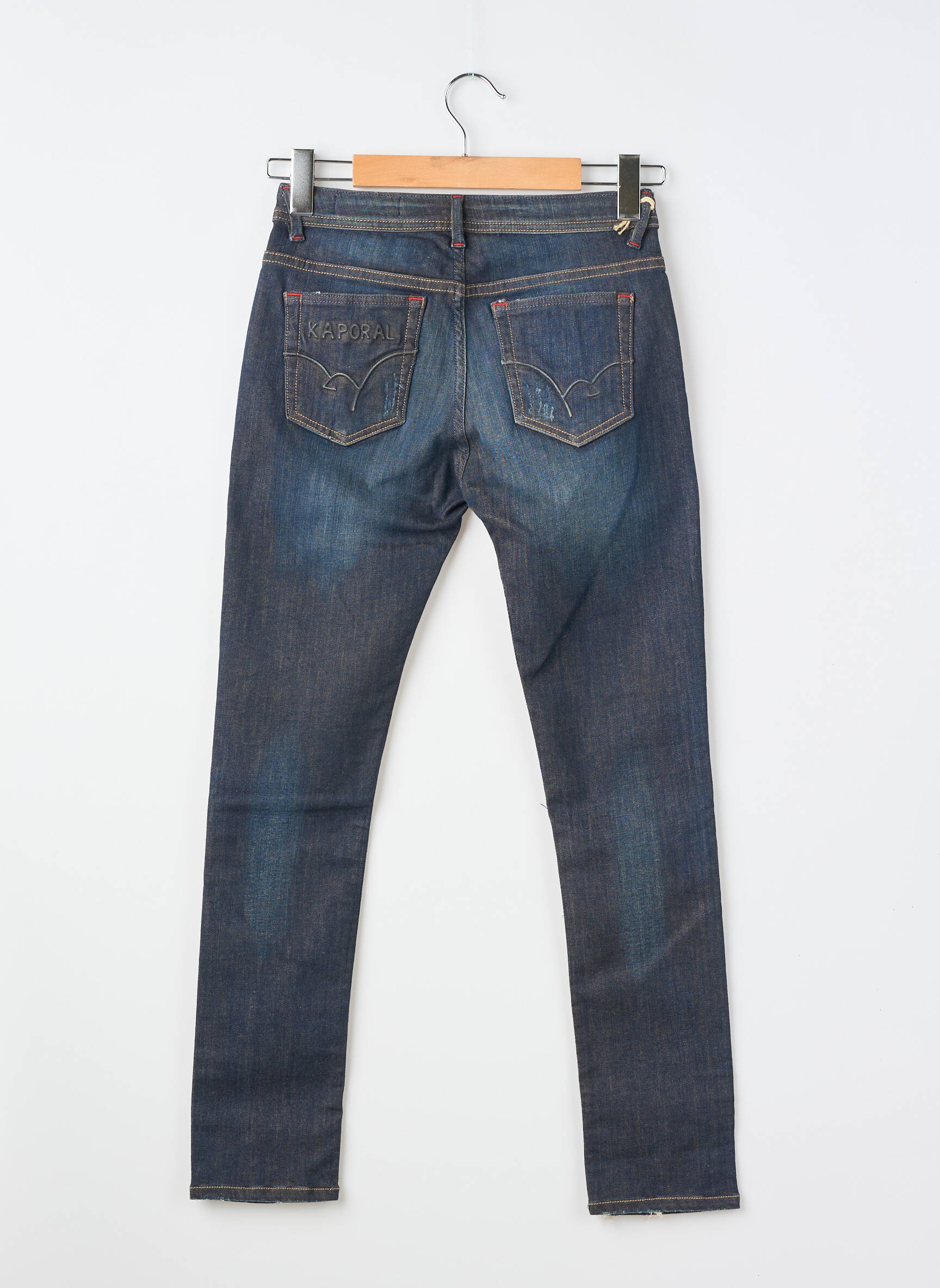 Jeans coupe slim effet usé délavé bleu KAPORAL garçon