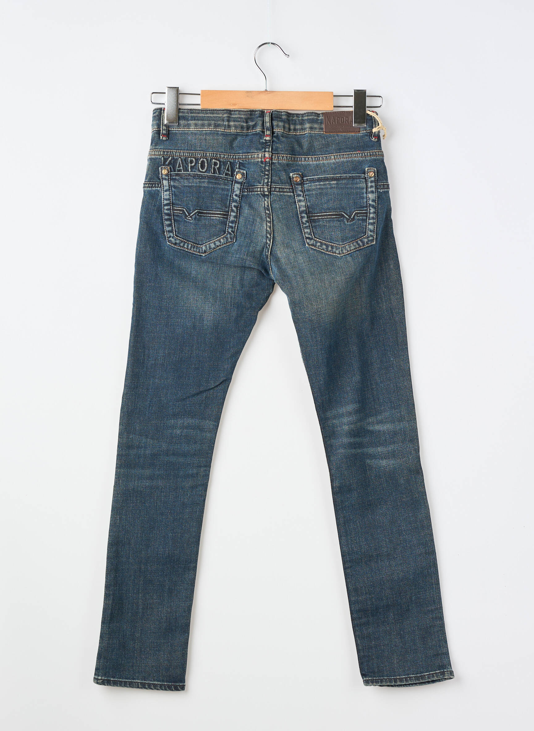 Jeans coupe slim tissage brut bleu KAPORAL garçon