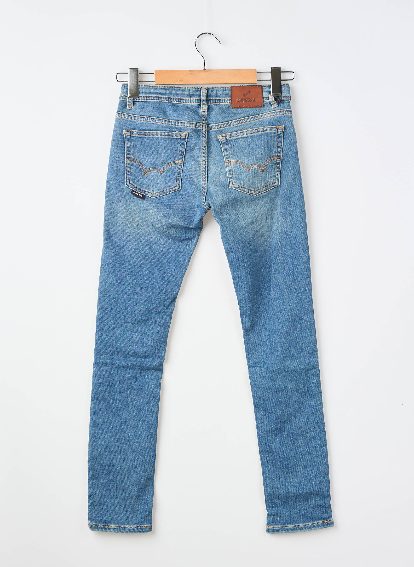 Jeans coupe slim tissage brut bleu KAPORAL garçon