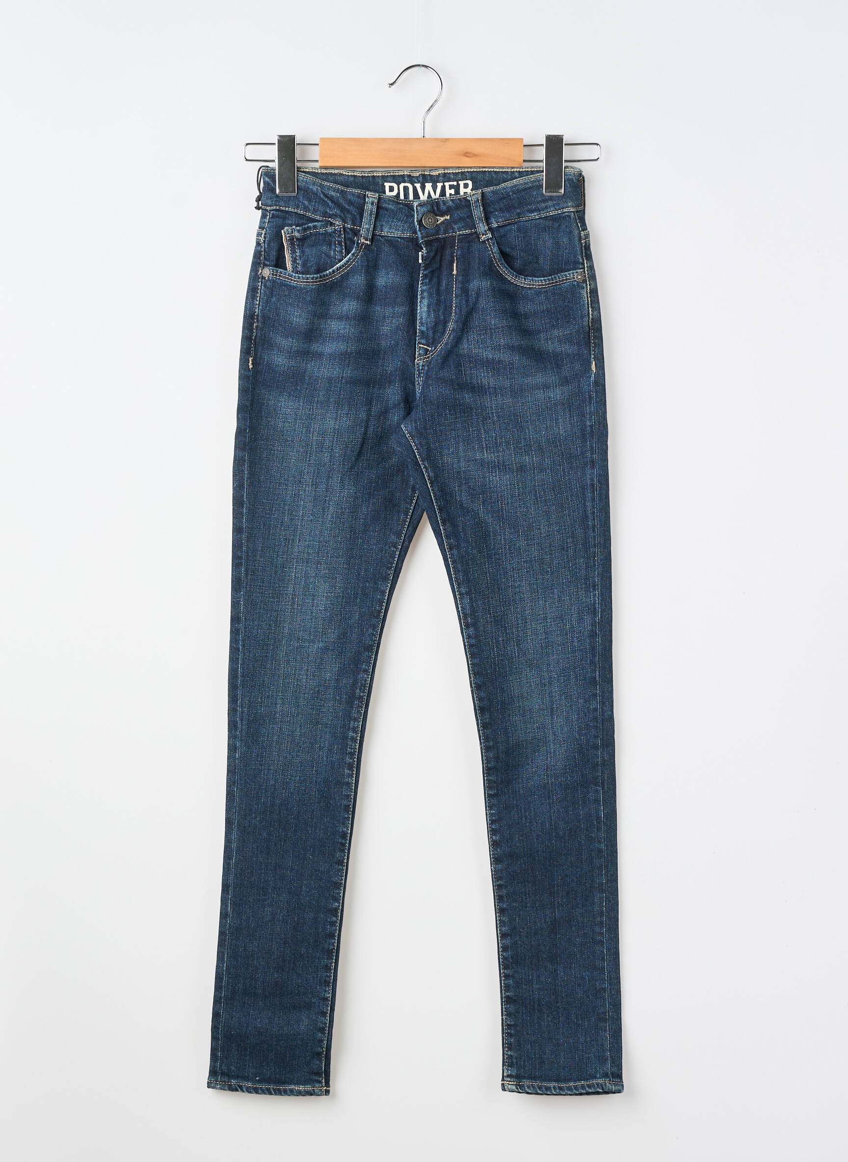 Jeans coupe slim tissage brut bleu LE TEMPS DES CERISES garçon