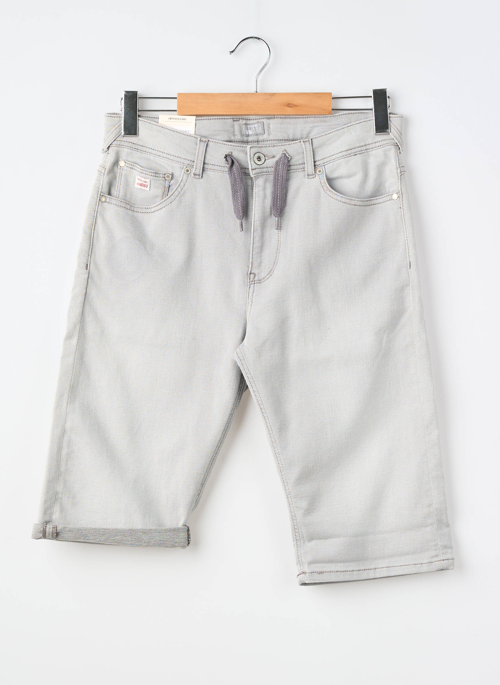 Bermuda tissage popeline gris PEPE JEANS garçon