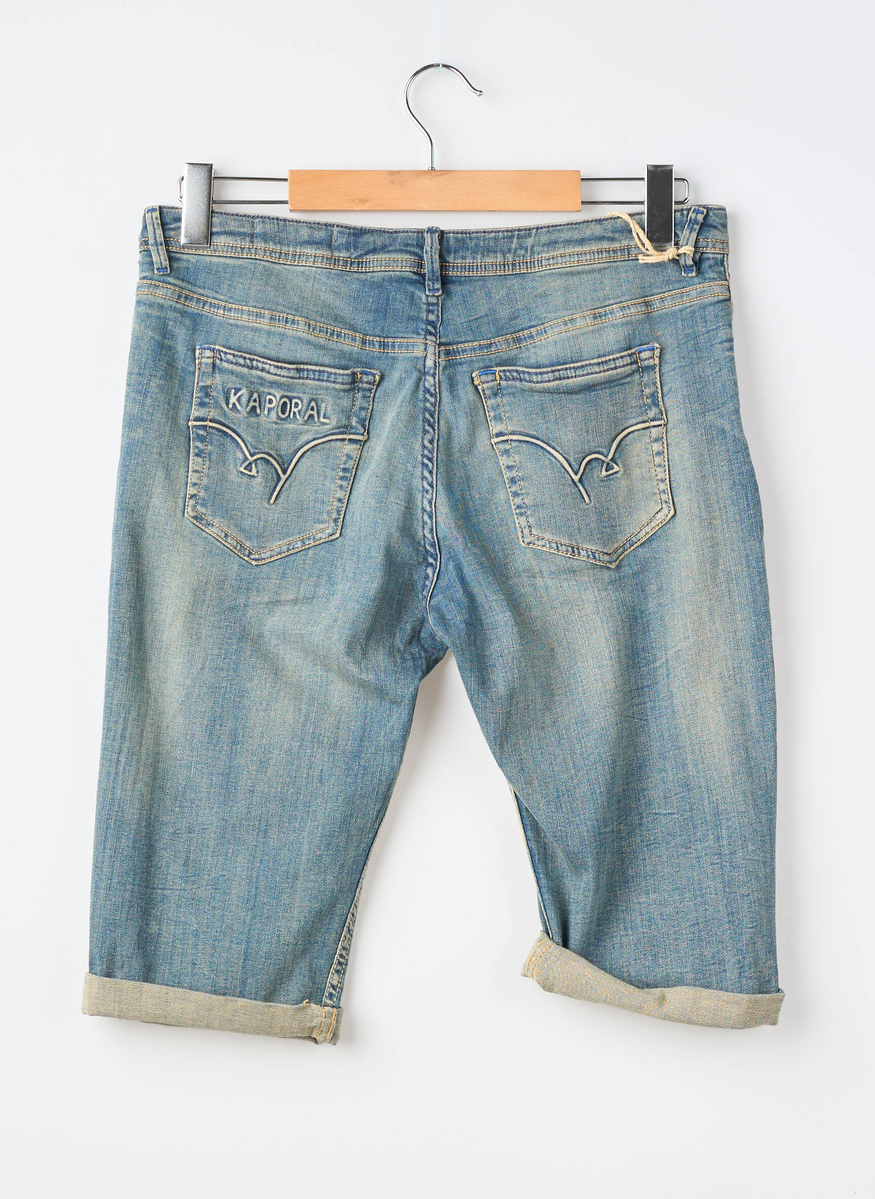 Bermuda tissage denim bleu KAPORAL garçon