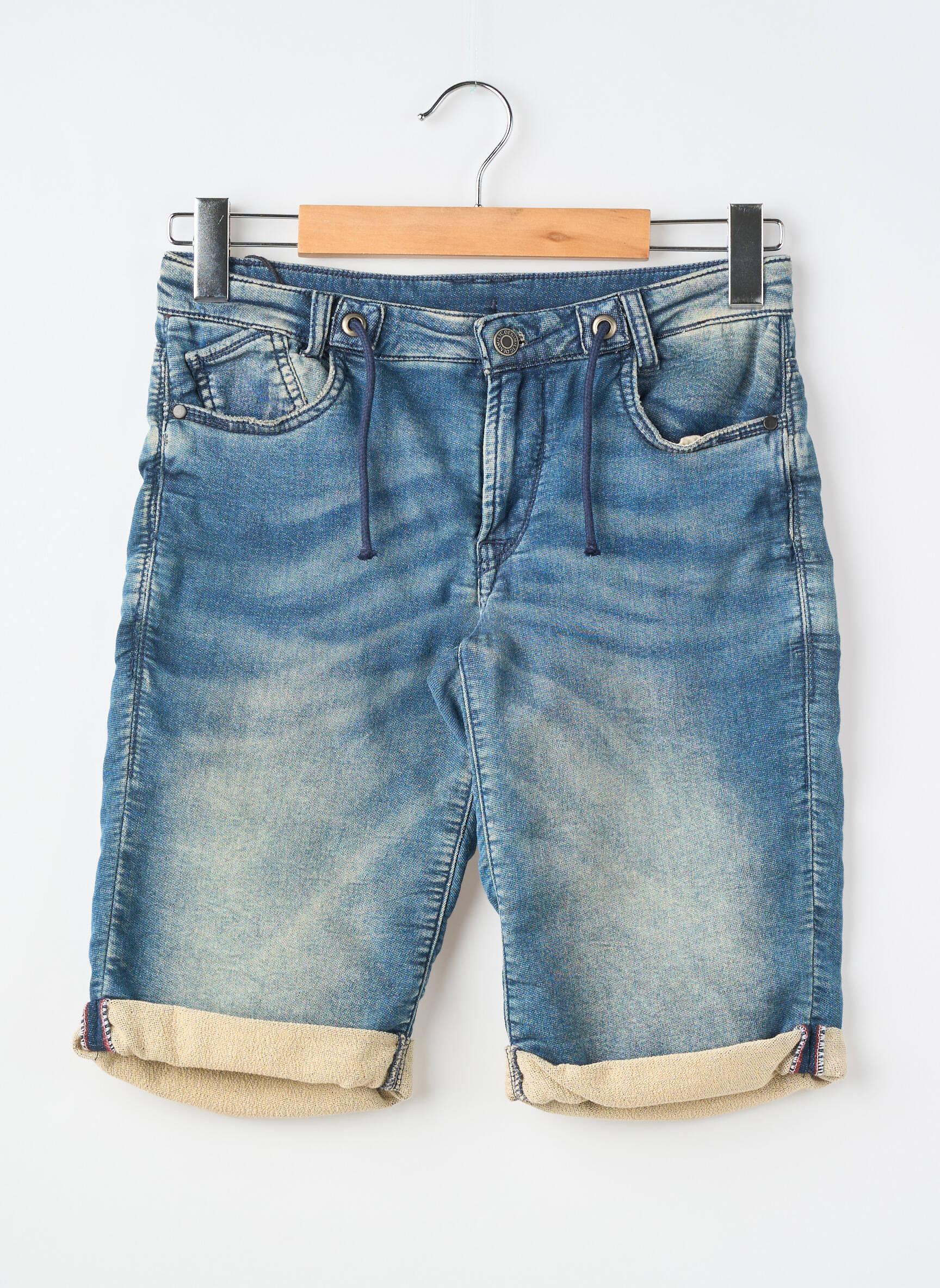Bermuda tissage denim bleu LE TEMPS DES CERISES garçon
