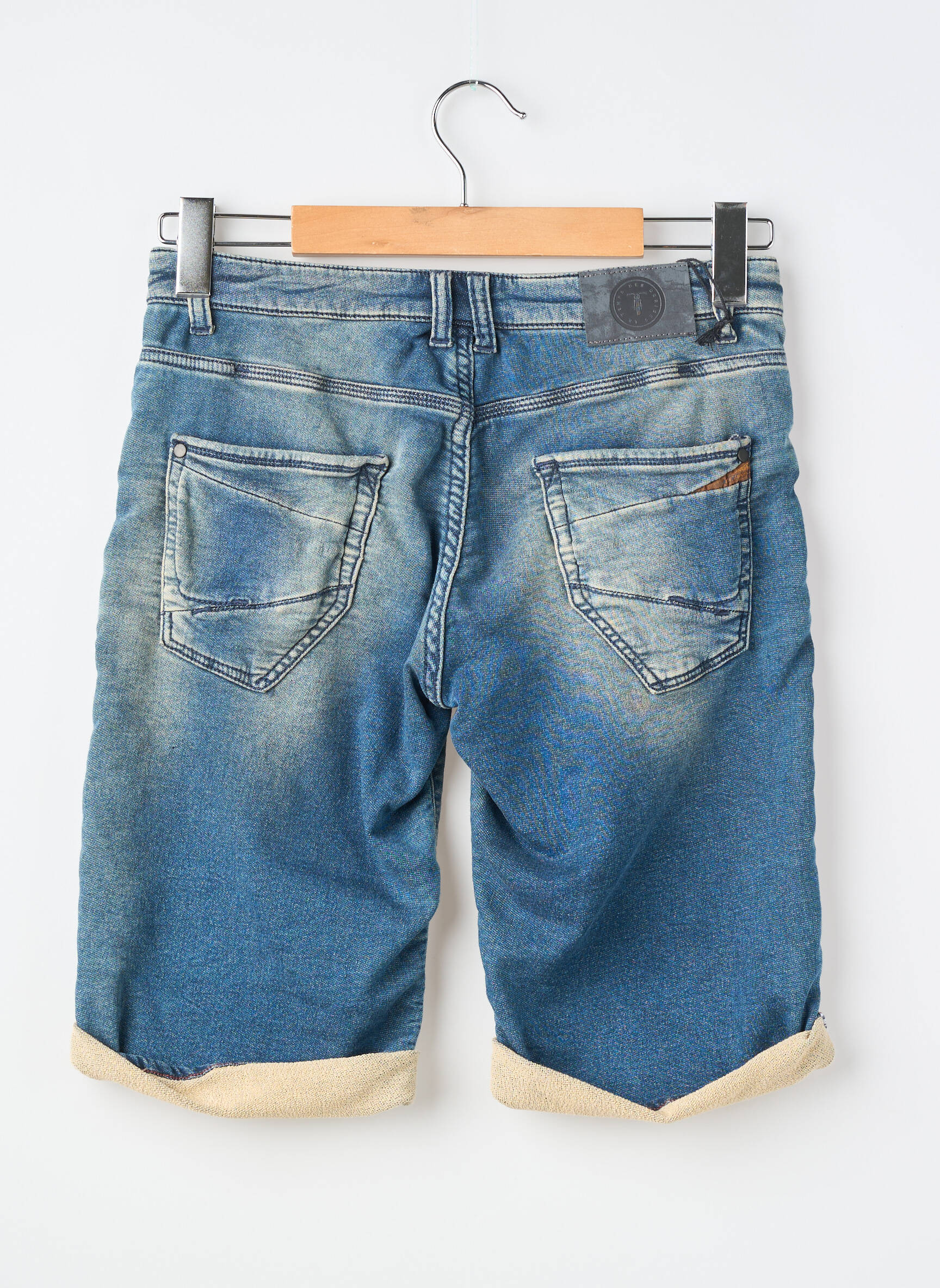 Bermuda tissage denim bleu LE TEMPS DES CERISES garçon