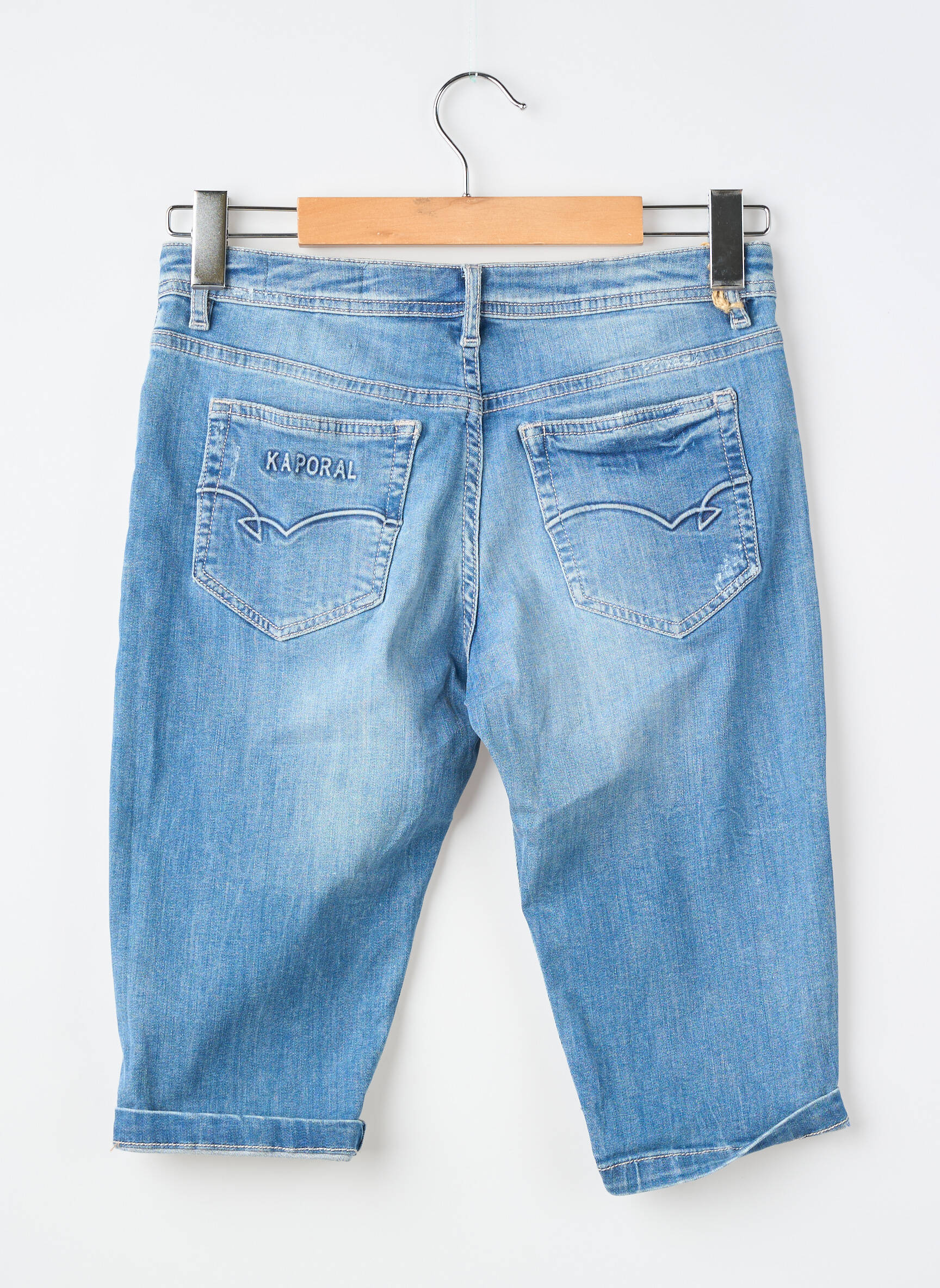Bermuda tissage denim bleu KAPORAL garçon