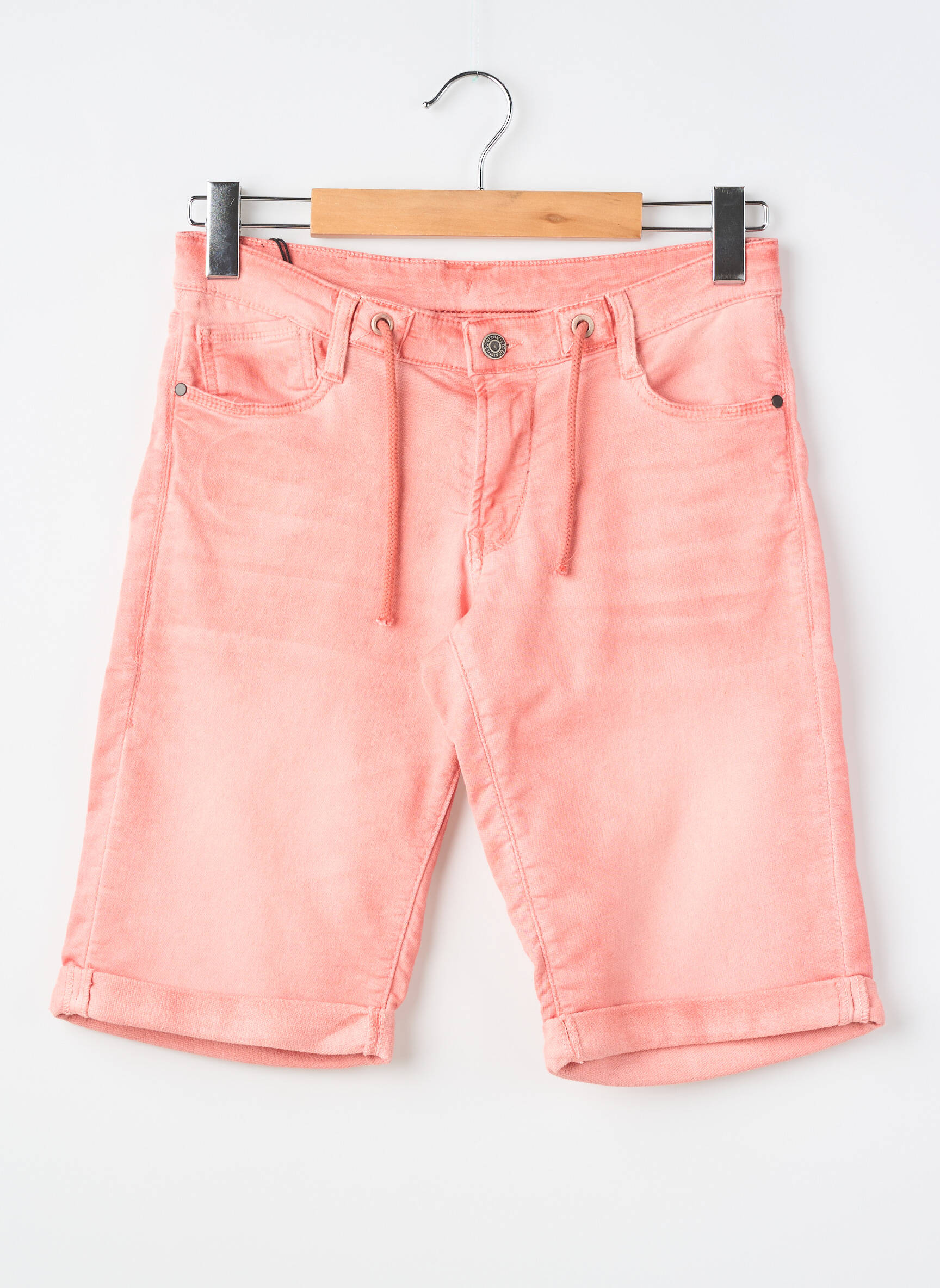 Bermuda tissage denim rose LE TEMPS DES CERISES garçon