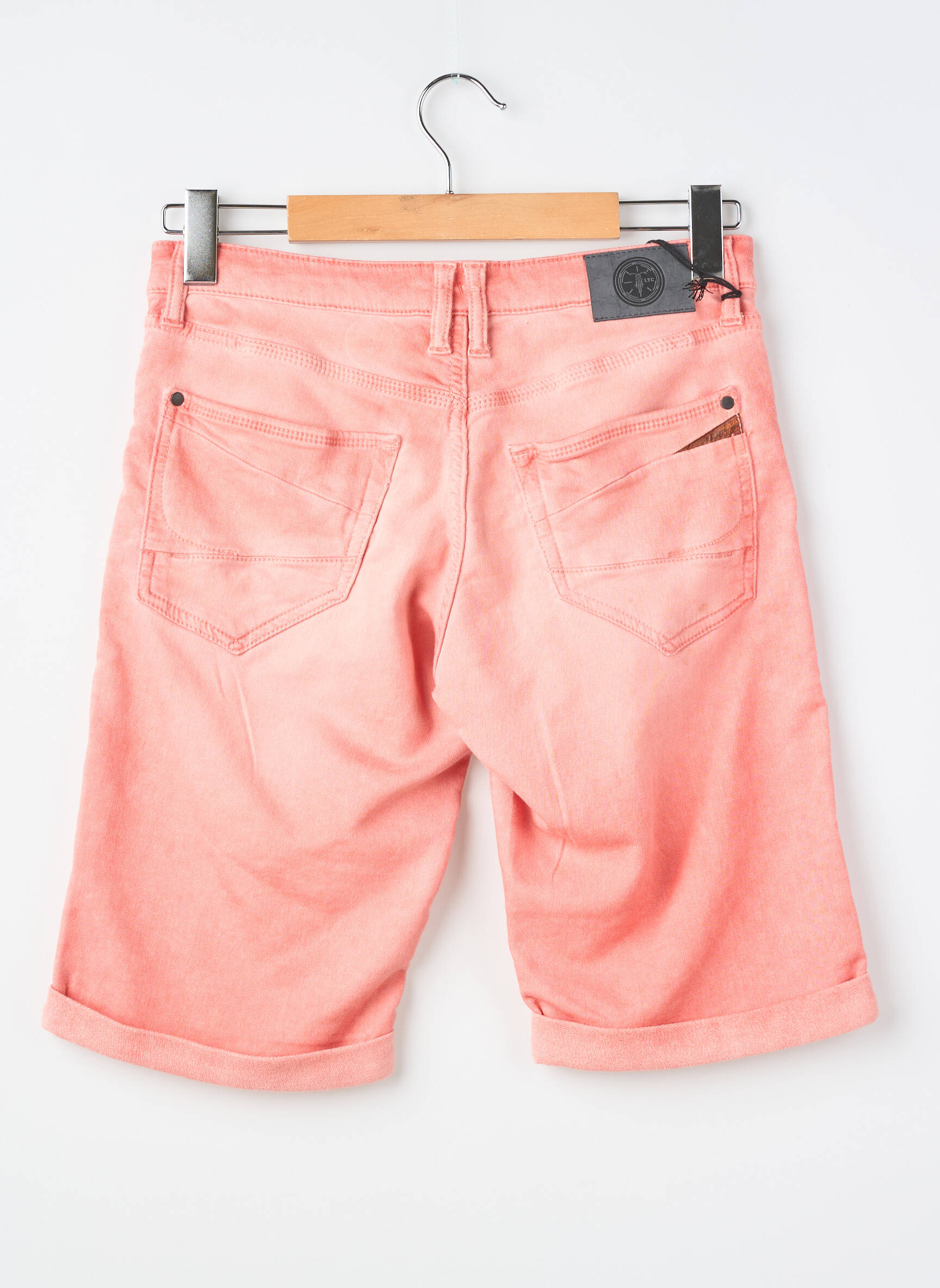 Bermuda tissage denim rose LE TEMPS DES CERISES garçon