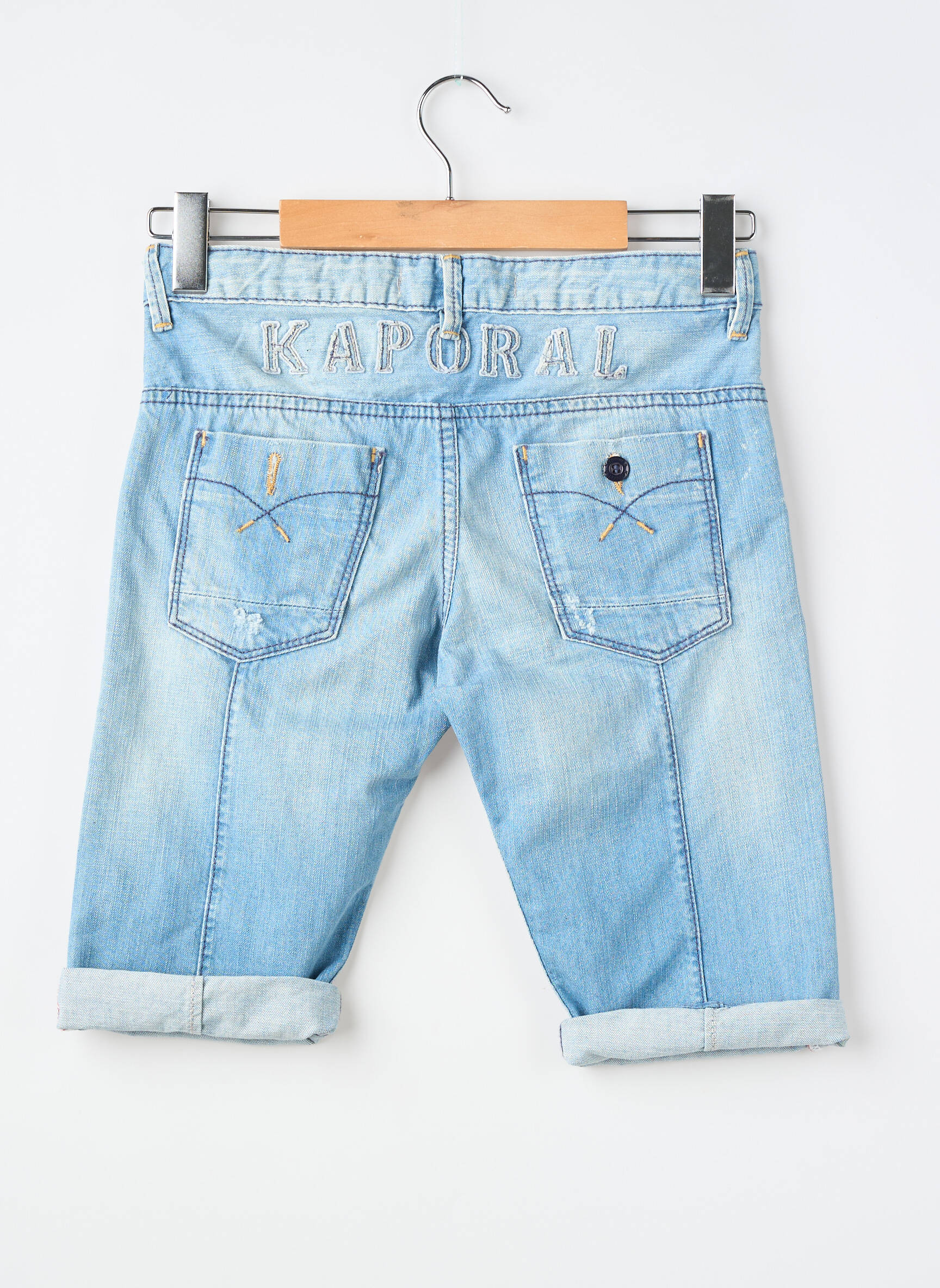 Bermuda tissage denim bleu KAPORAL garçon