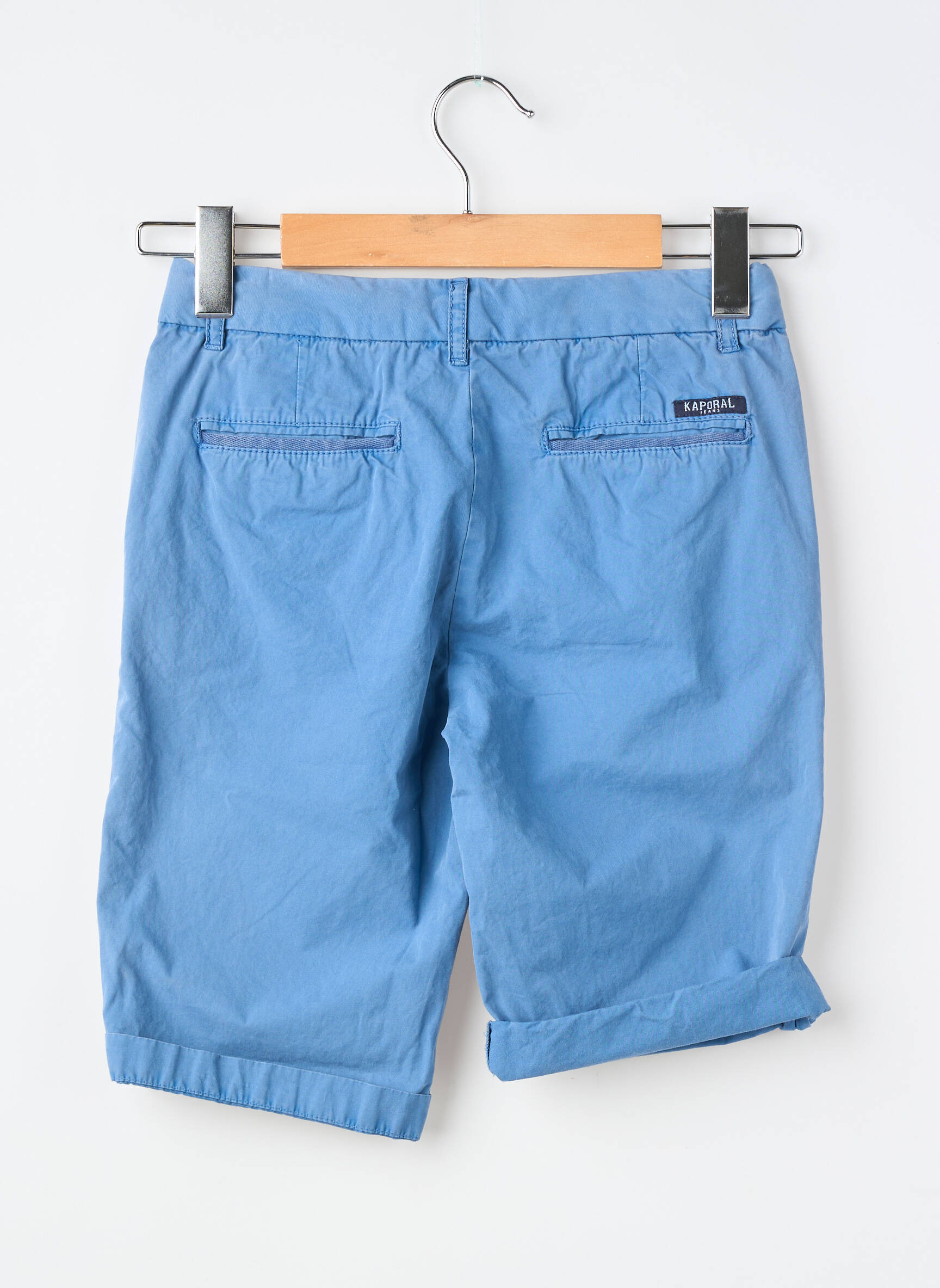 Bermuda tissage popeline bleu KAPORAL garçon