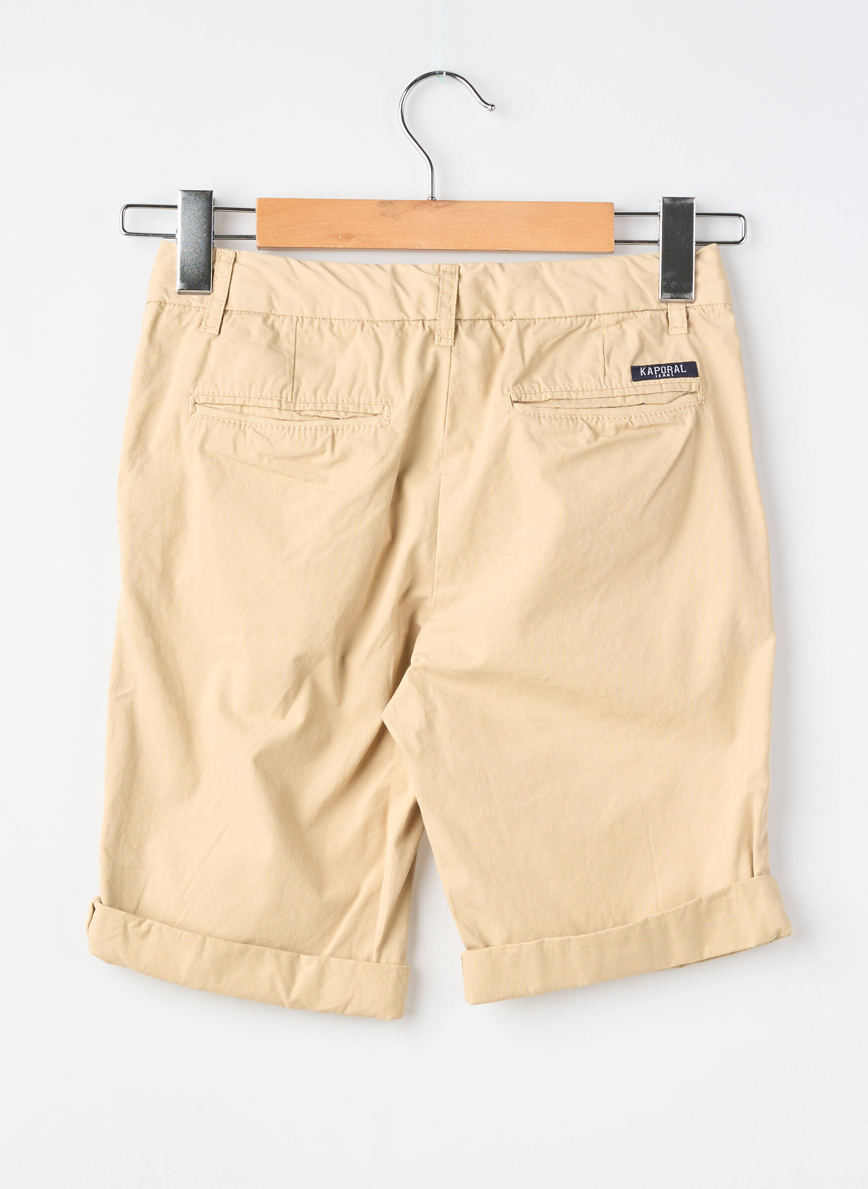 Short tissage popeline beige KAPORAL garçon