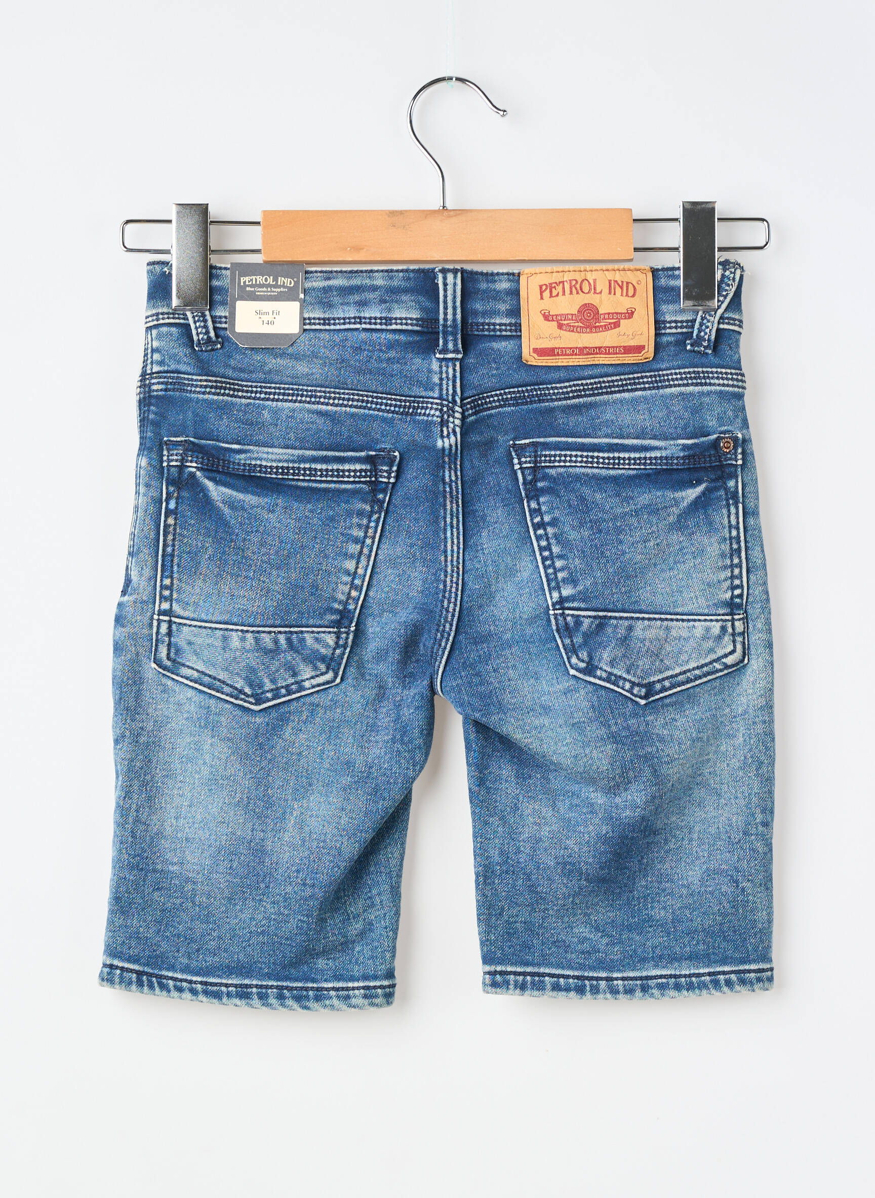 Short délavé bleu PETROL INDUSTRIES garçon