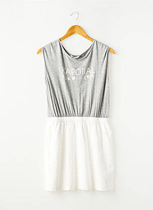 Robe mi-longue sans manche sans manche gris KAPORAL fille