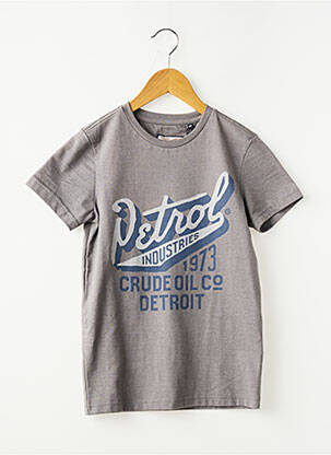 T-shirt coupe droite manches courtes gris PETROL INDUSTRIES garçon