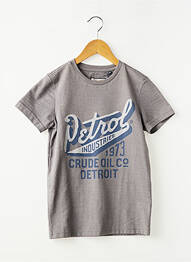 T-shirt coupe droite manches courtes gris PETROL INDUSTRIES garçon