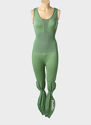 Combi-pantalon sans manche sans manche vert LES POULETTES FITNESS femme