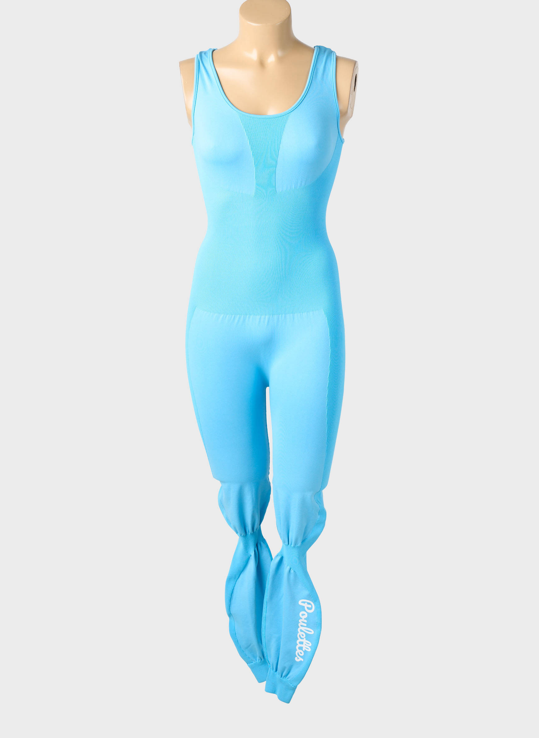 Combi-pantalon sans manche sans manche bleu LES POULETTES FITNESS femme