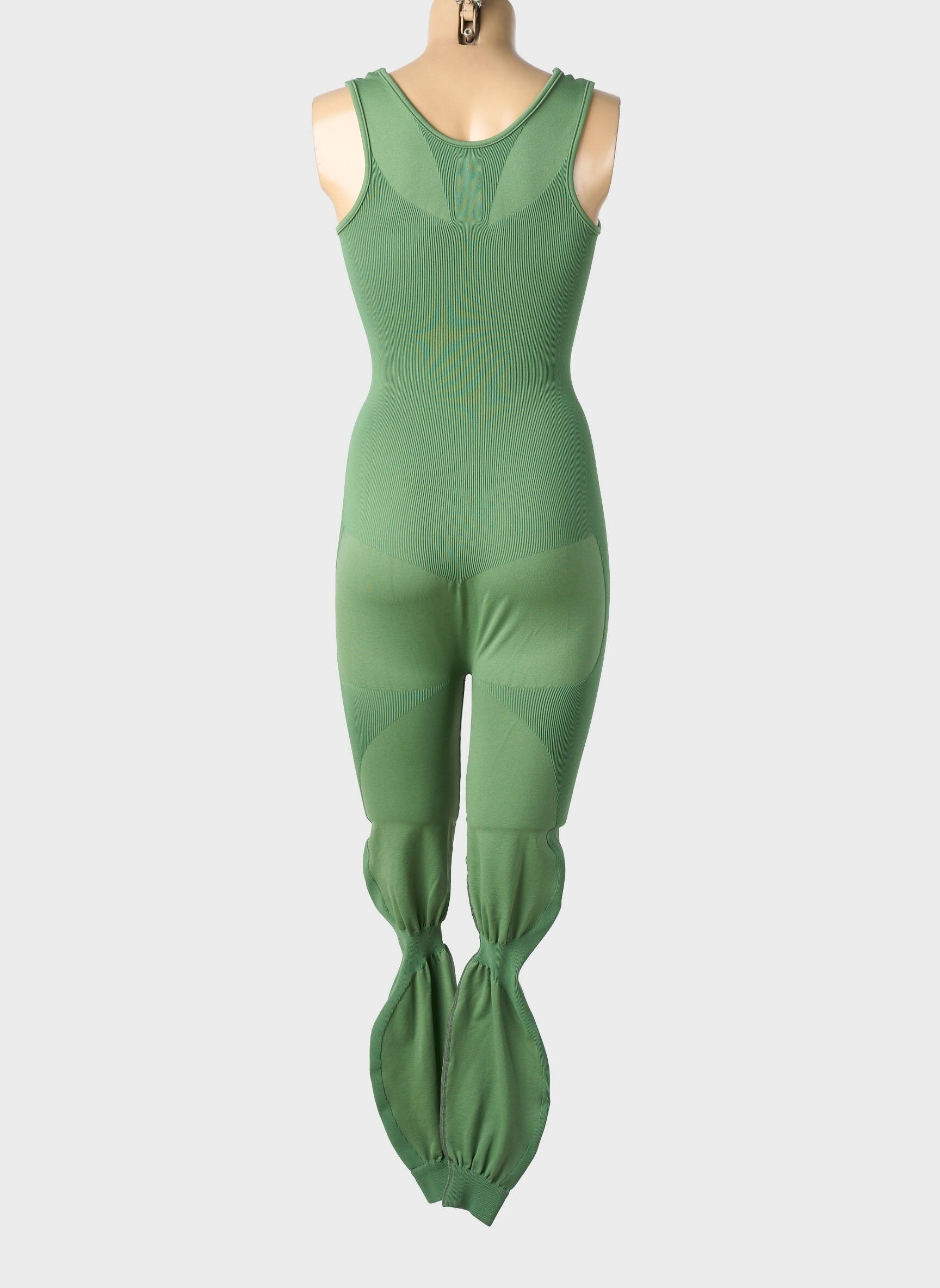 Combi-pantalon sans manche sans manche vert LES POULETTES FITNESS femme