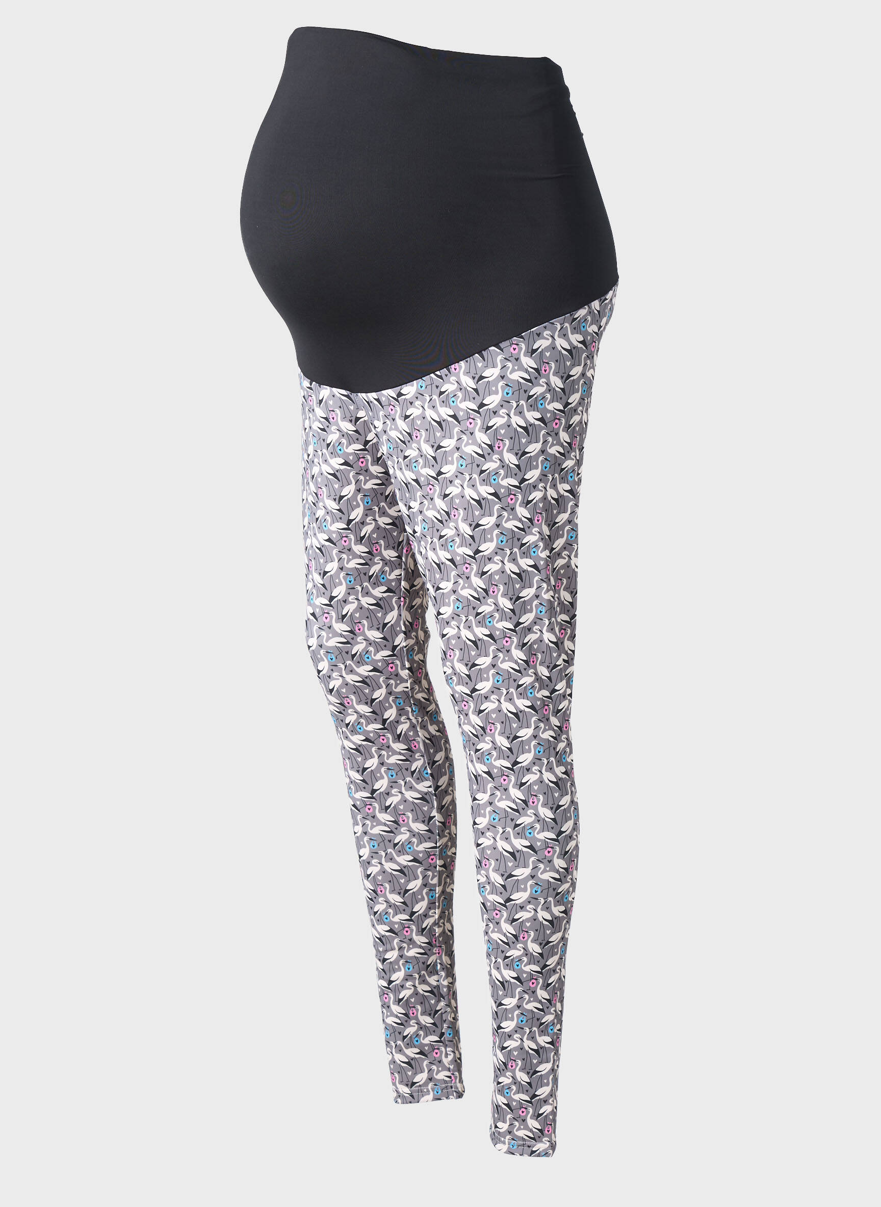 Pantalon maternité stretch gris LES POULETTES FITNESS femme
