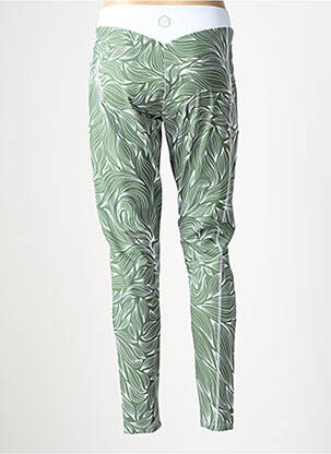Legging tissage jersey taille normale vert LES POULETTES FITNESS femme