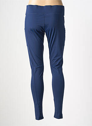 Legging effet matière satinée taille normale bleu LES POULETTES FITNESS femme
