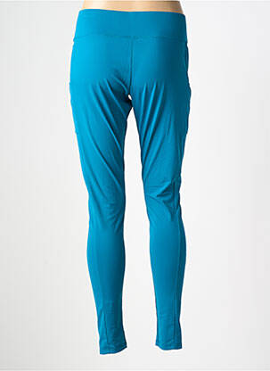 Legging effet matière satinée taille normale bleu LES POULETTES FITNESS femme