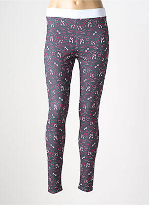 Legging effet matière satinée taille normale gris LES POULETTES FITNESS femme