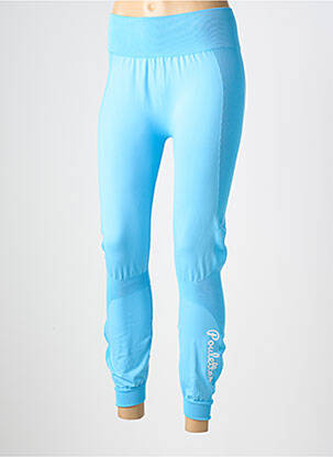 Legging tissage jersey taille normale bleu LES POULETTES FITNESS femme