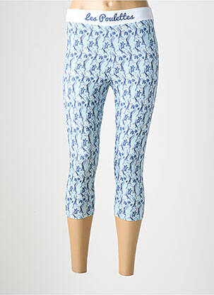 Legging tissage jersey taille normale bleu LES POULETTES FITNESS femme