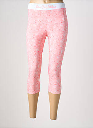 Legging tissage jersey taille normale rose LES POULETTES FITNESS femme