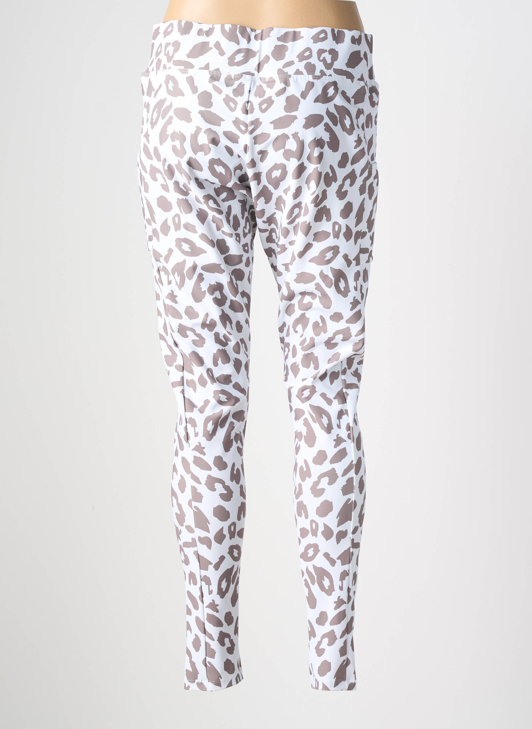 Legging tissage jersey taille normale beige LES POULETTES FITNESS femme