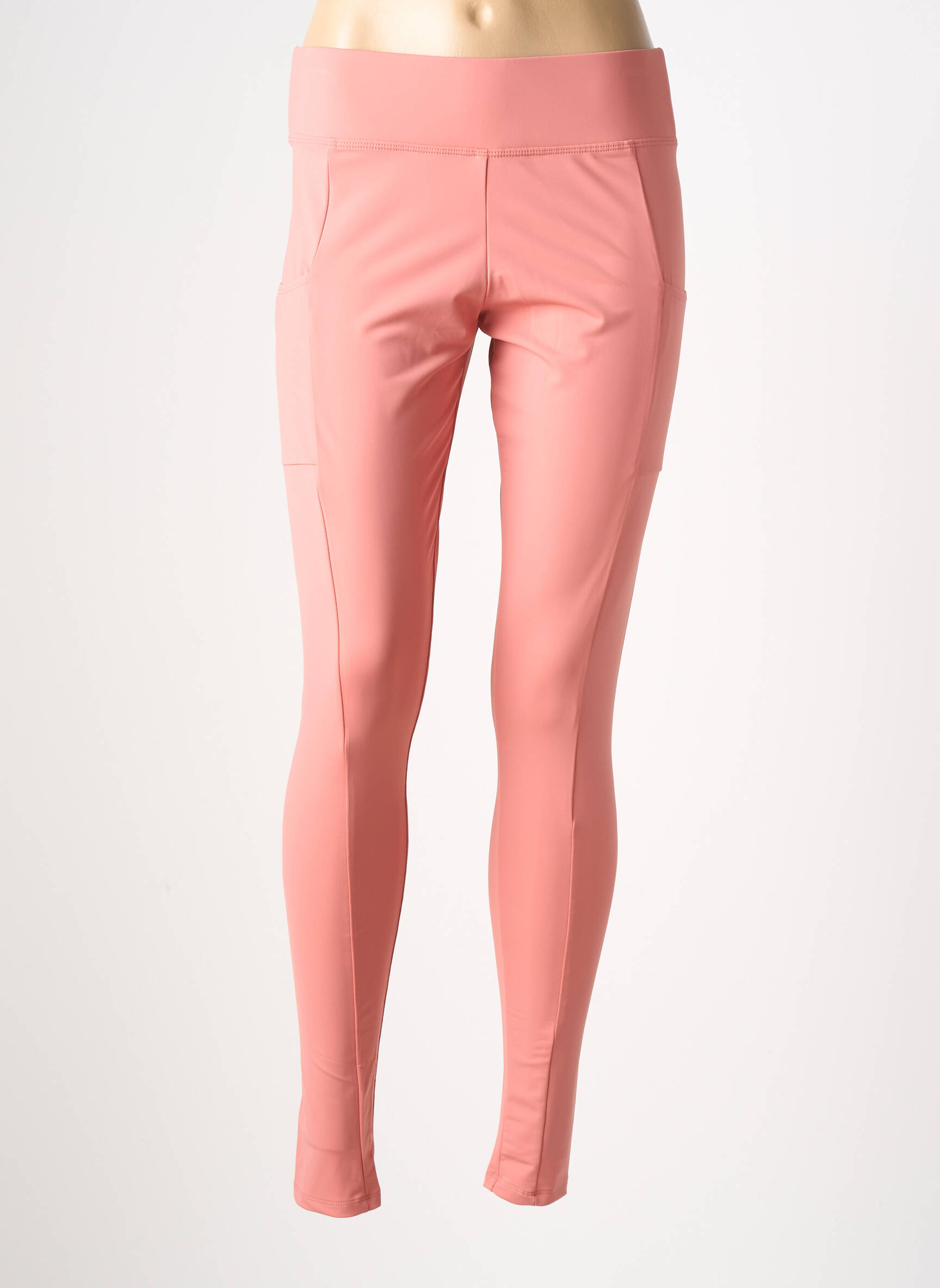 Legging tissage jersey taille normale rose LES POULETTES FITNESS femme