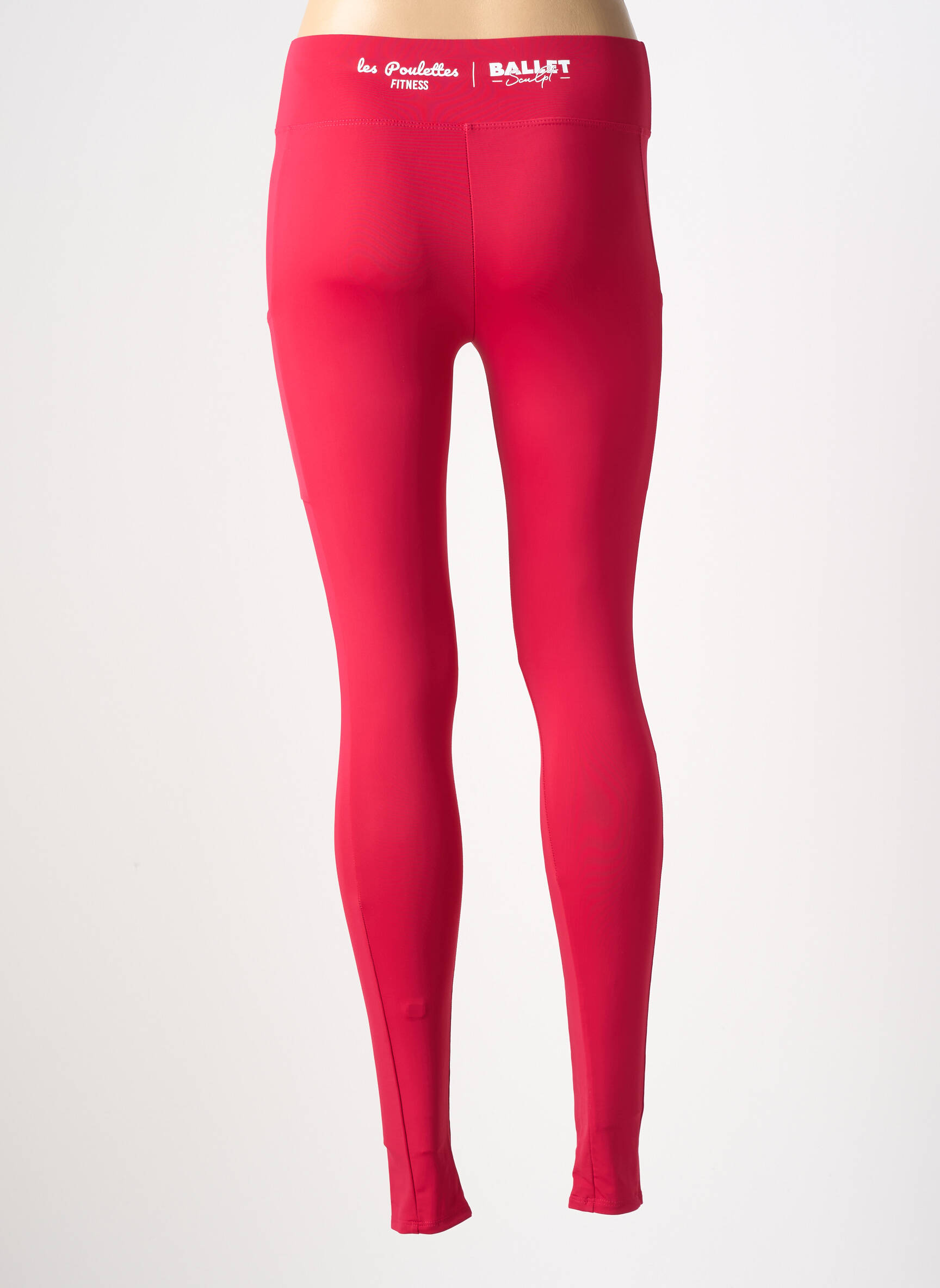 Legging tissage jersey taille normale rouge LES POULETTES FITNESS femme
