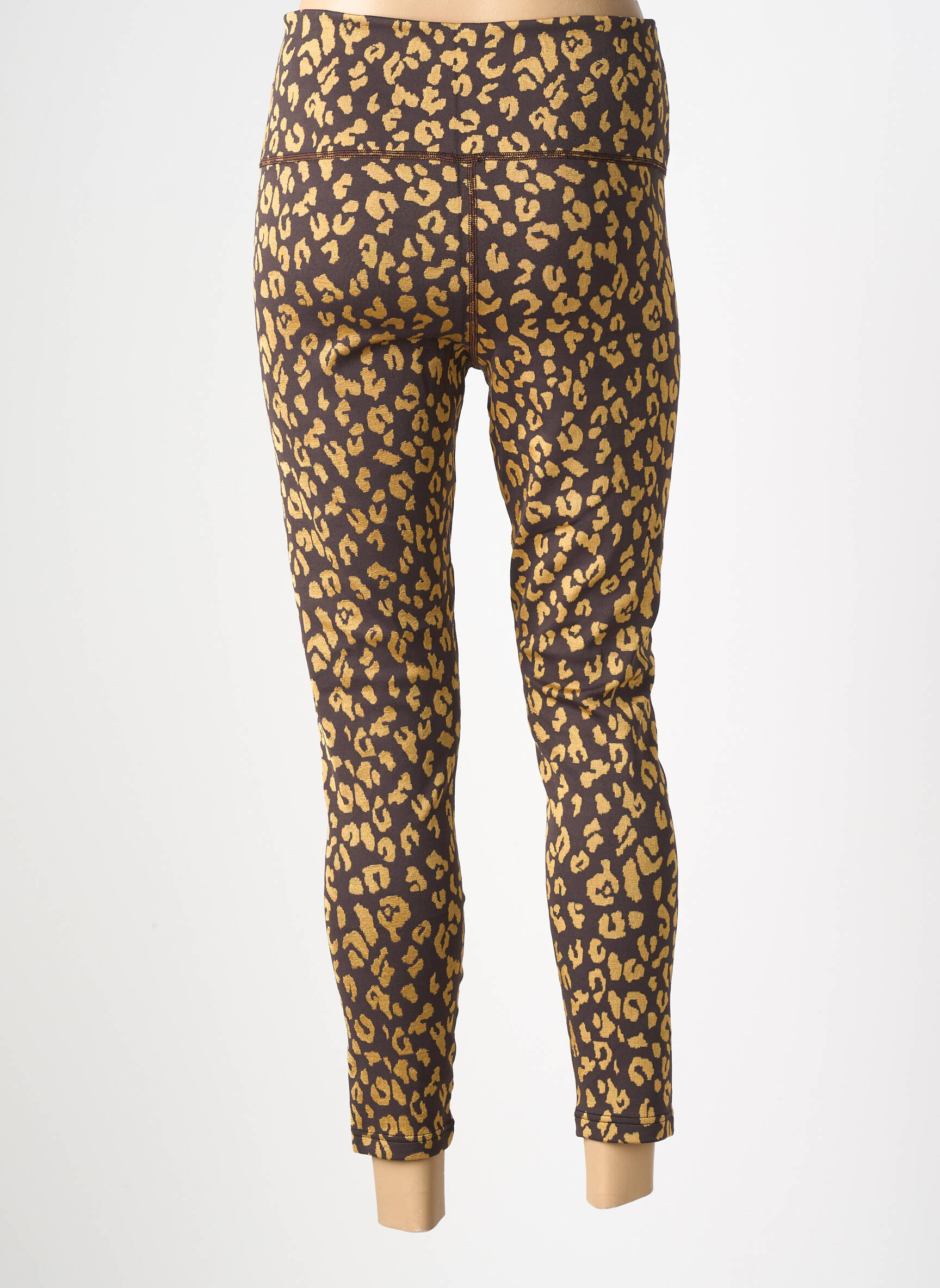 Legging tissage jersey taille normale marron LES POULETTES FITNESS femme