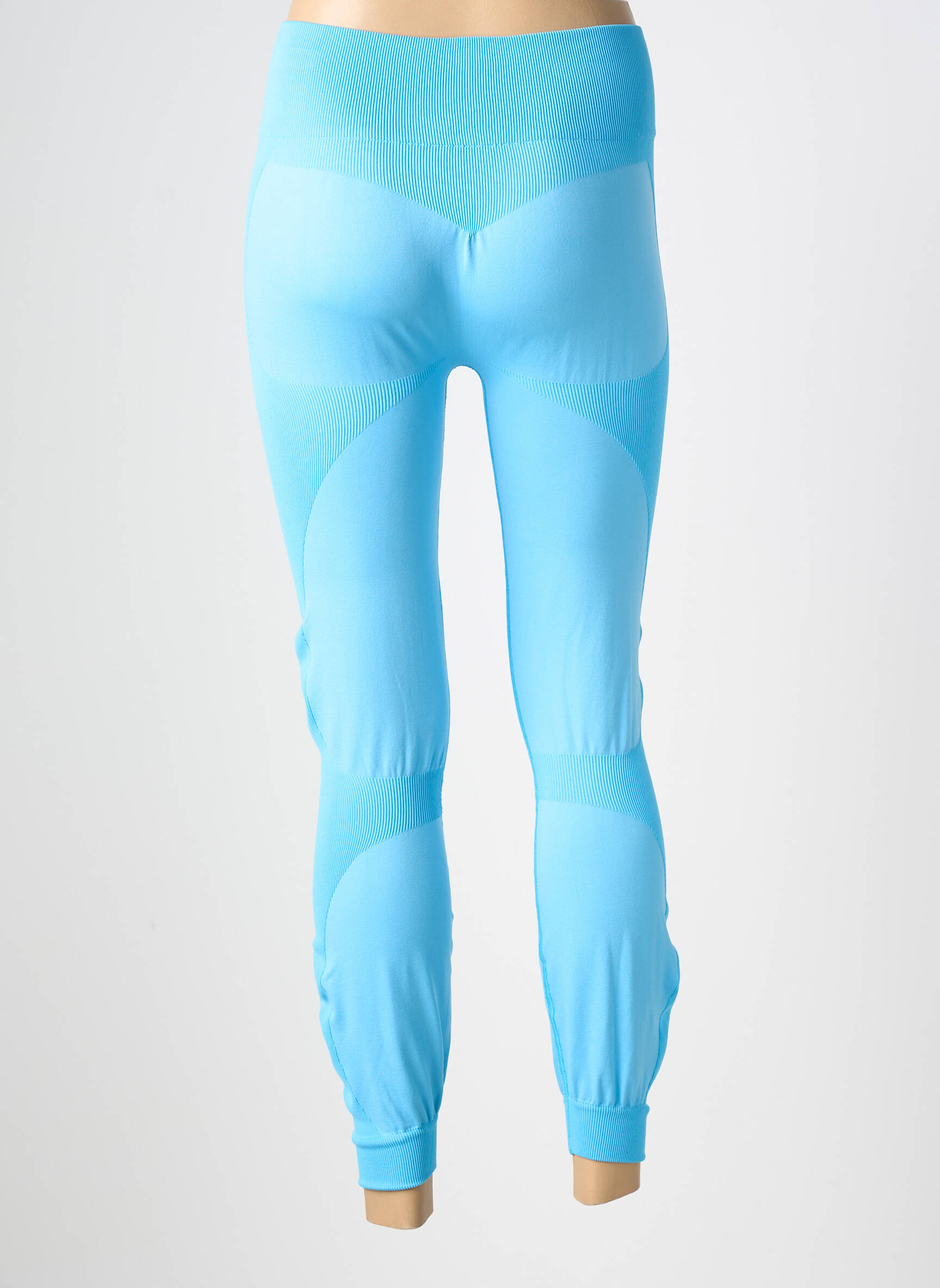 Legging tissage jersey taille normale bleu LES POULETTES FITNESS femme
